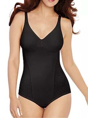 Bali Women's Passion for Comfort Firm Control Minimizer Body Shaper 38DD Black